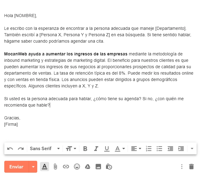 25 plantillas de correo electrónico para incrementar ventas